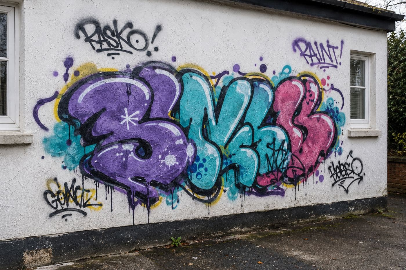 Graffiti Removal job 3 - before