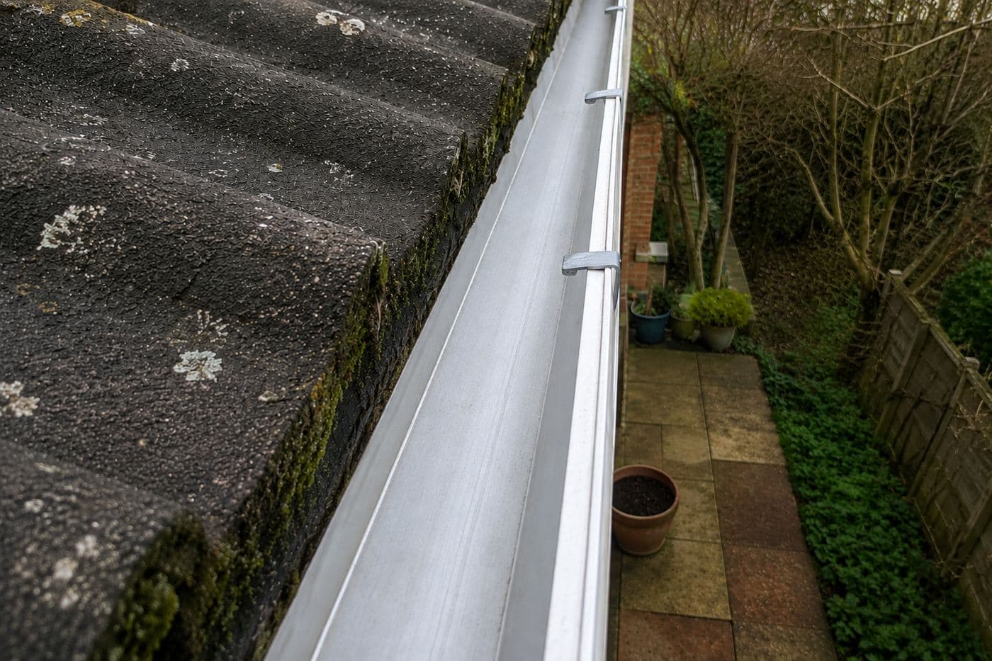 Gutter clearing - after